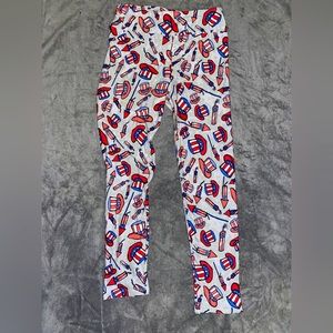 LuLaRoe (Onesize) 4th of July Patterned Leggings